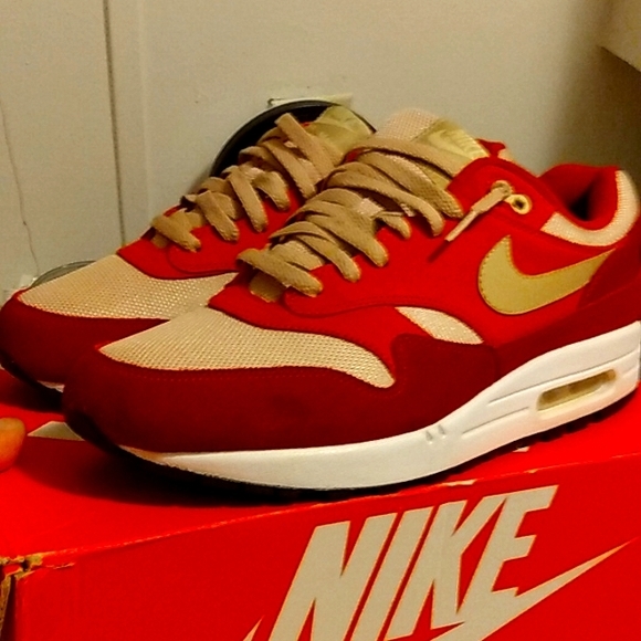💯Vintage🔥Air Max 1 "Red Curry pack" - Picture 2 of 16